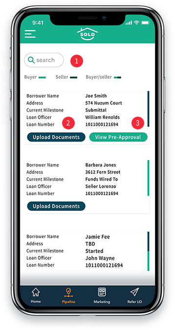 Ruoff Agent Mobile App login screen